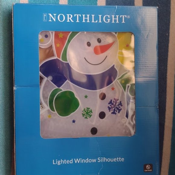 Northlight Seasonal Lighted Snowman Window Decor - Picture 2 of 3